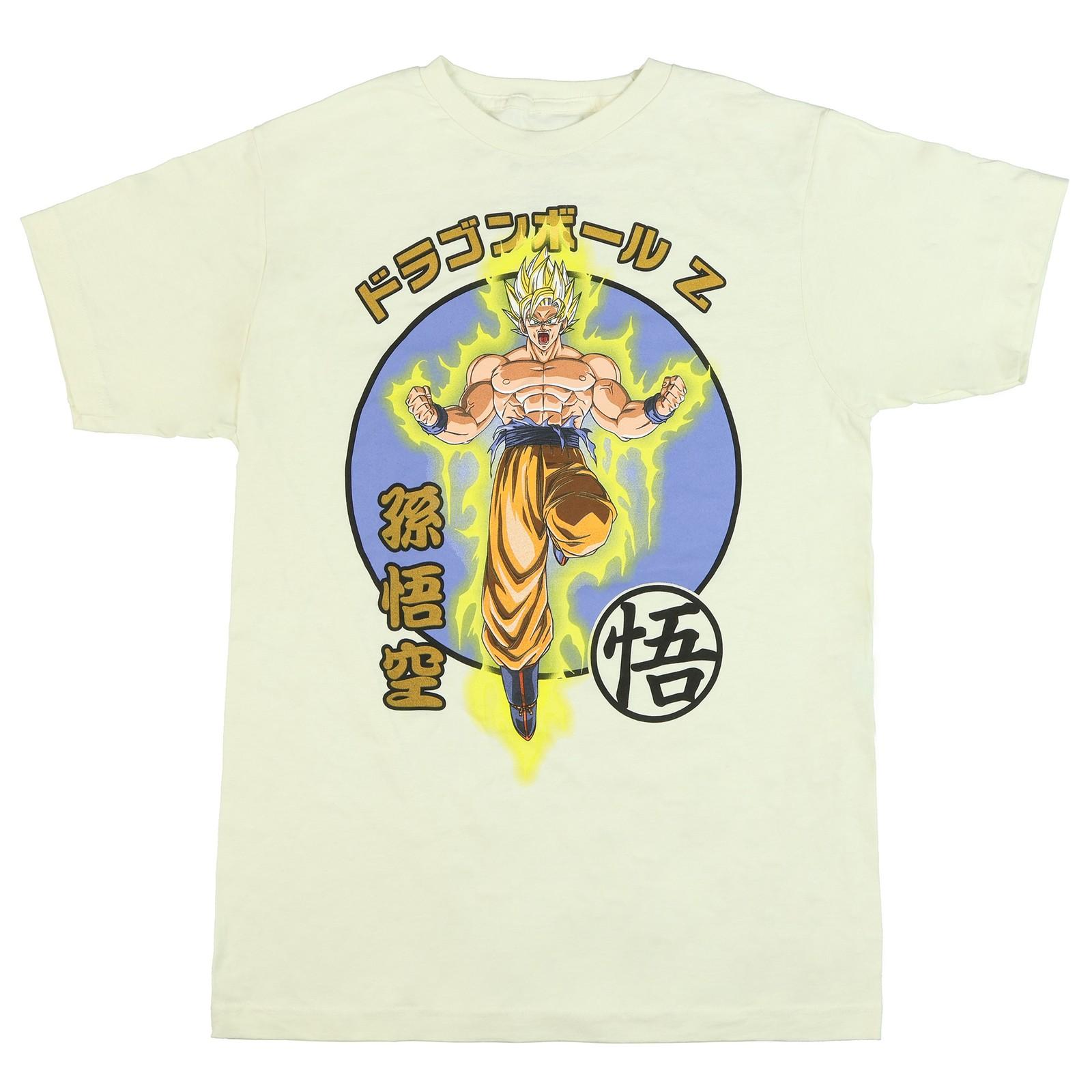 Dragon Ball Z T-Shirt Men s Son Goku Super Saiyan Short Sleeve Top XXL