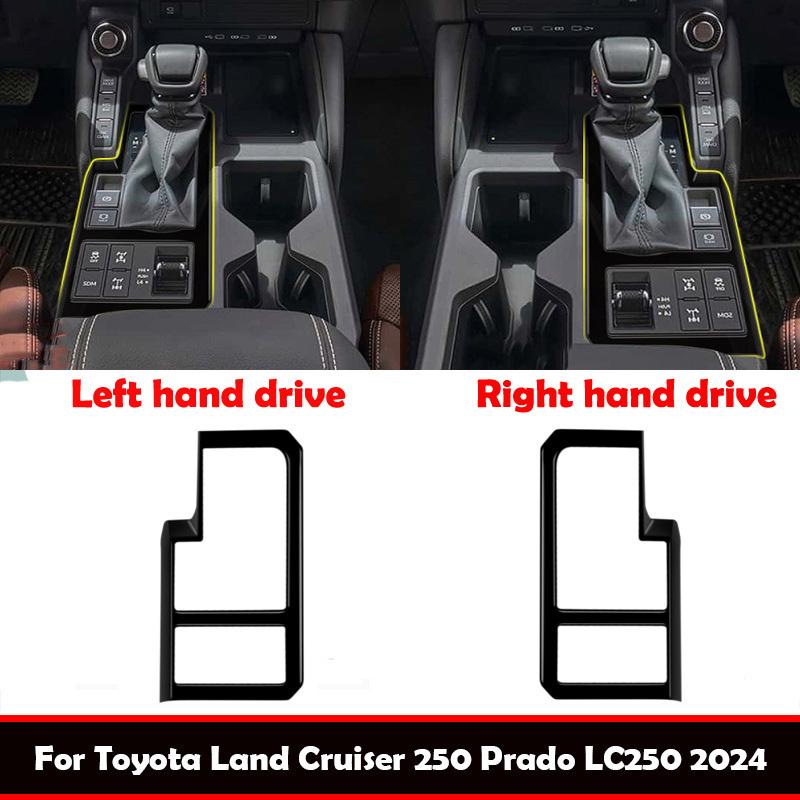 LHD RHD For Toyota Land Cruiser 250 Prado LC250 2024 2025 ABS carbonfiber Center Console Gear Shift Panel Cover Trim Accessories