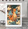 Print On Canvas  Charizard Wall Art Home Modern Living Room Friends Gift Decoration Paintings Decorative Aesthetic Poster