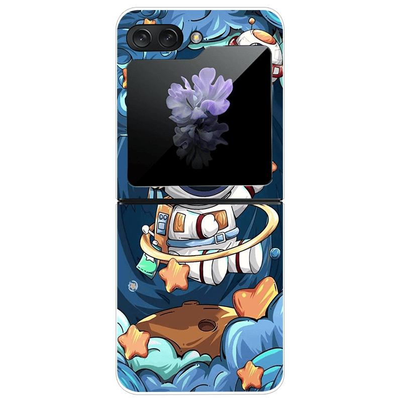 For Samsung Z Flip7 Cases Flip 7 Hard PC Transparent Phone Cover For Samsung Galaxy ZFlip 7 Cool Luxury Clear Shockproof Case