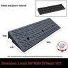 Curb and Threshold Ramp Mat - Rubber Slope for Home or Car Use