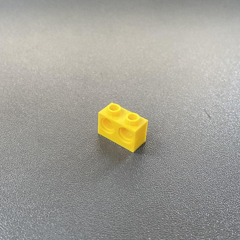 Technology Small Particle Building Block Spare Parts 32000 Compatible Building Block 3200026 Black 1X2 Brick With Two Holes