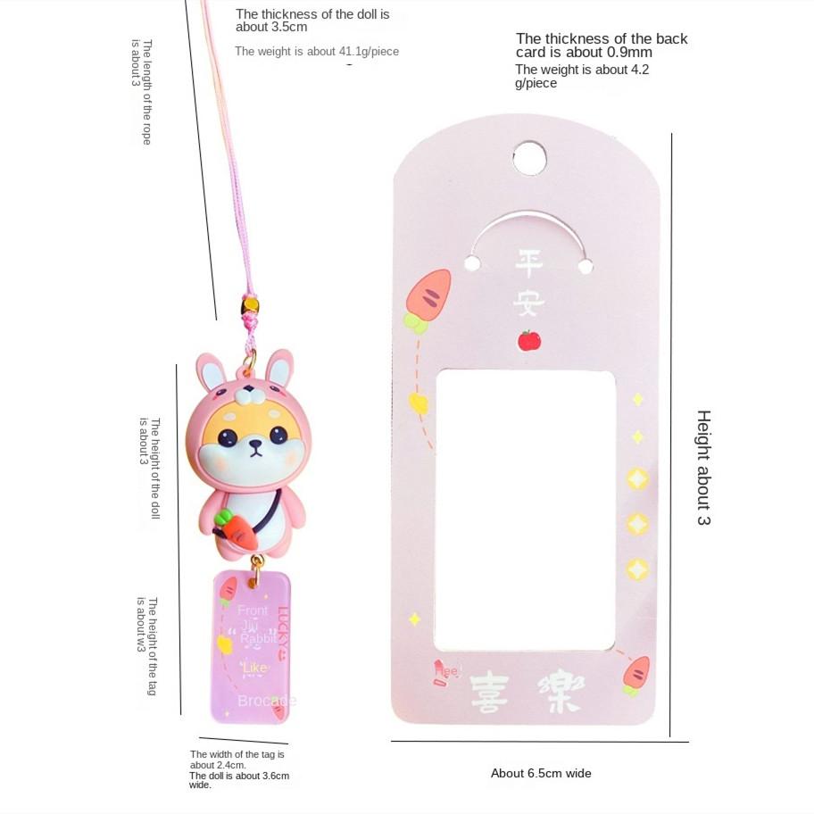 Decorazione per interni auto Anime Simpatico cartone animato Shiba Inu Specchietto retrovisore per auto Decorazione pendente per regalo per auto Accessori per interni