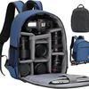 Waterproof Professional Camera Backpack with Rain Cover, Double Shoulder Design, and Laptop Compartment for Men and Women