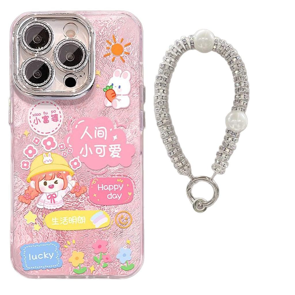 Fine Hole Glacier Pattern Mobile Phone Case Creative Ins Style Mobile Phone Case Frosted Advanced TPU Small Fresh Minimalist Style Cartoon Style