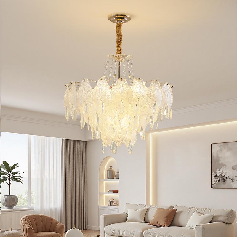 Modern Luxury Crystal Chandelier: Warm, Romantic Lighting for Living Room, Master Bedroom, or Children's Room