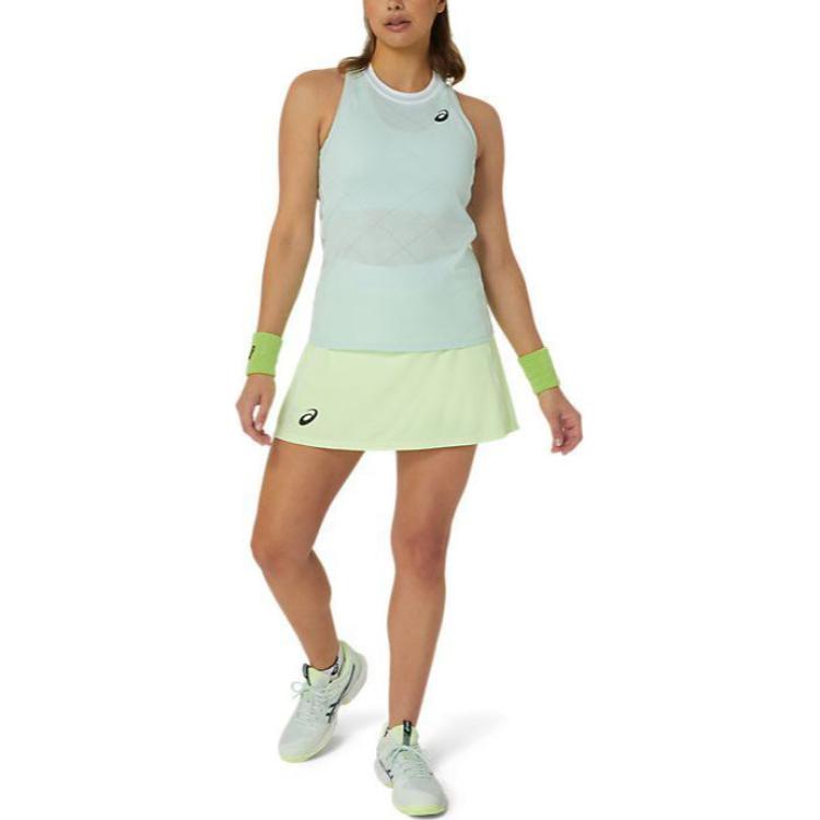 Asics Match Actibreeze Tank Logo Print Sleeveless Top Women Tops Light-Blue 2042A291-409