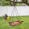 Thickened Hanging Bird Feeder Metal Chain Hook Bird Feeding Platform Retro Style Bird Bath  Outdoor