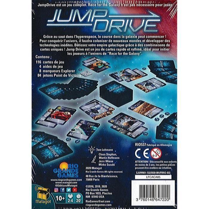 Jeu de société - Jump Drive - 10 ans et plus - 2 à 4 joueurs - Stratégie galactique