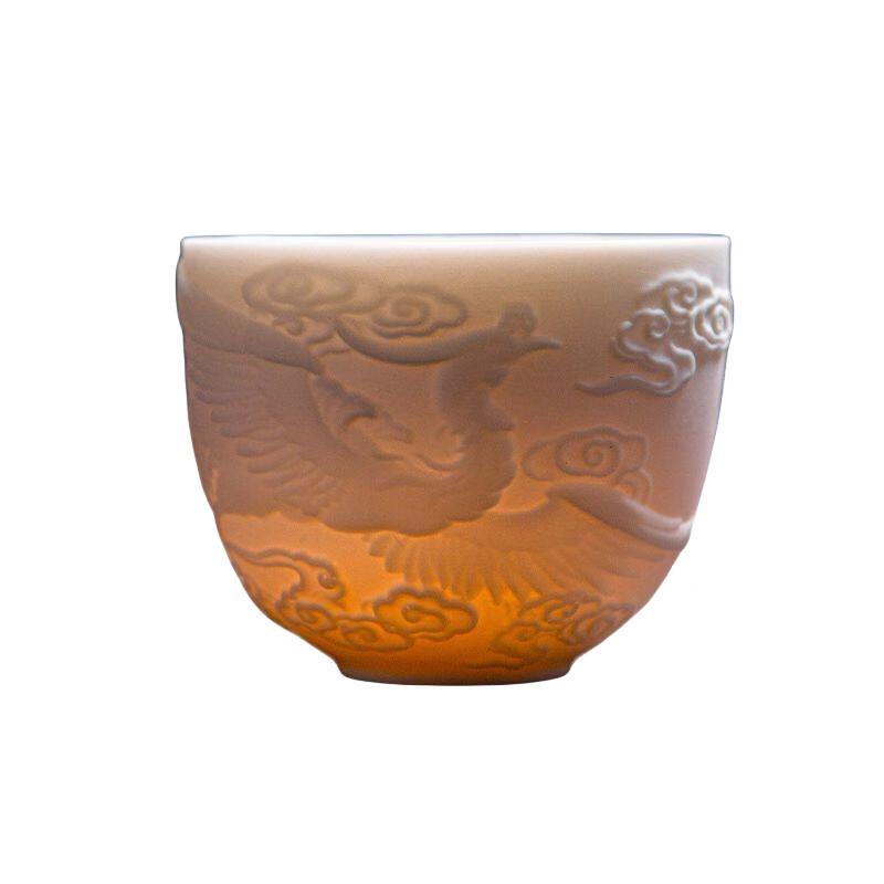 

Mutton Fat Jade Ceramic Kung Fu Tea Cup