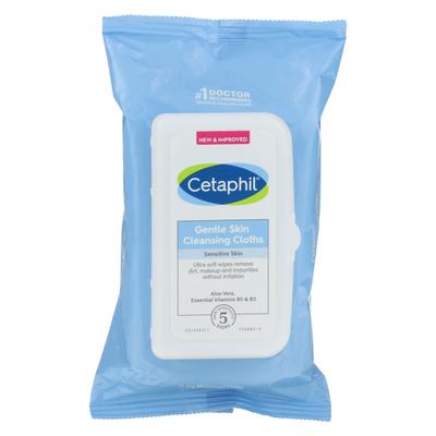 Cetaphil, Gentle Skin Cleansing Tissues, Fragrance-Free, 25 Wet Tissues