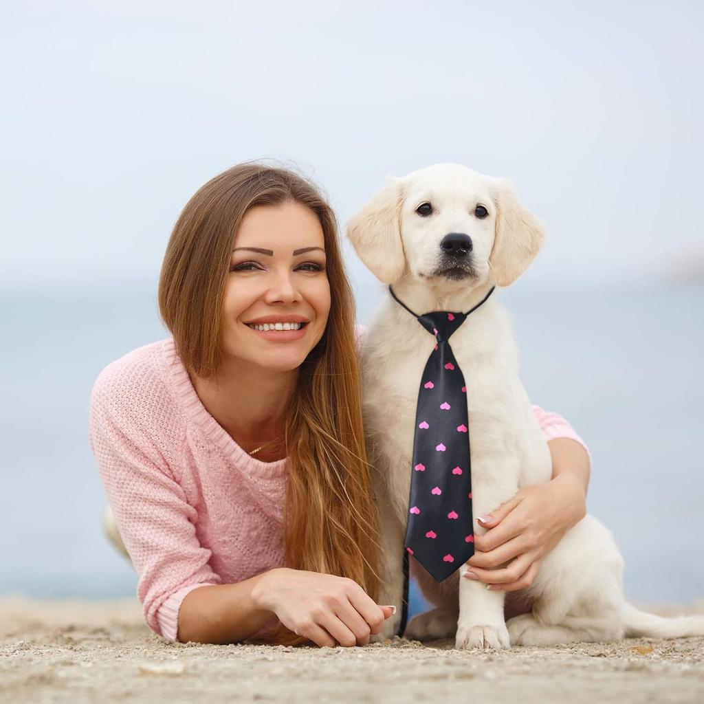 Reginary 30 pcs Large Dog Ties Bulk Dog Neck Ties for Medium Large Dogs, Mix Adjustable Pet Dog Collar Grooming Ties, Dog Ties for Daily Wearing