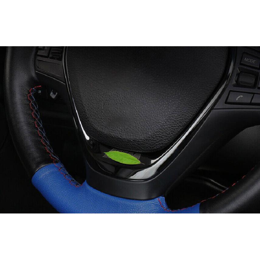 Steering Wheel Decor Cover Trim Fit For BMW 3 4 Series GT 2013- Black Steel