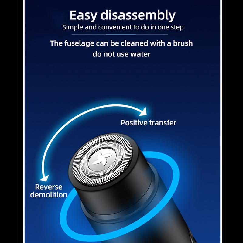 Mini Electric Shaver Portable Men's Shaver Electric Razor Beard USB Shaver Hair Removal