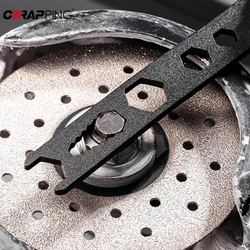 Four-claw Angle Grinder Special Wrench 4-hole Multi-size Adjustable Hand-held Wrench for Car Motorcycle Repair Tools Accessorie