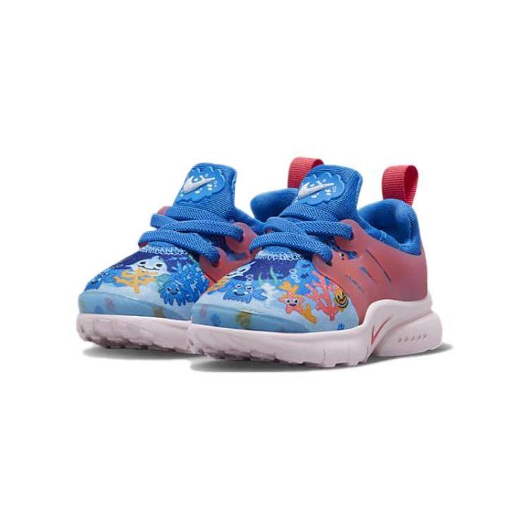 Nike Air Presto SE TD Toddler Unisex Light Photo Blue Sea Coral Vivid Orange Summit White Lifestyle Shoes DX1973-400