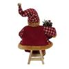 Boneca de Natal Figura do Papai Noel Decoração de Natal Estátua de Figura do Papai Noel para Festa de Ano Novo Exibição em Janela Mesa Casa