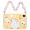 For Huawei MatePad SE 11 Silicone Tablet Case 3D Duck Pattern Design Protective Cover with Shoulder Strap