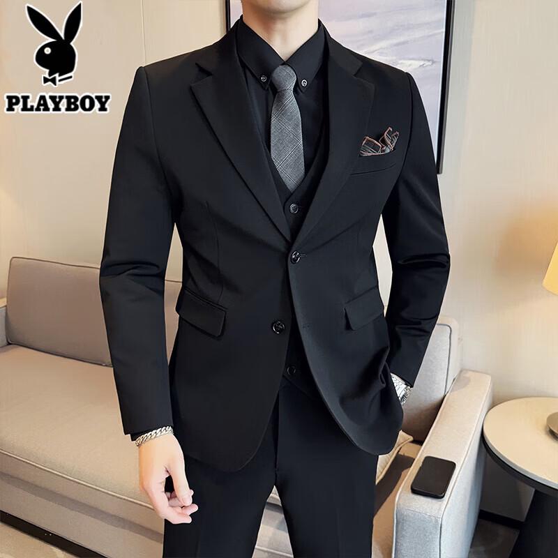 Мужской классический костюм-тройка PLAYBOY, приталенный M/170