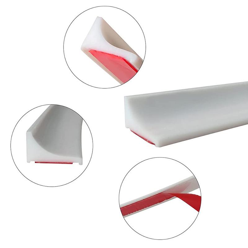 Countertop Silicone Water Retaining Strip Dry And Wet Separation Self-Adhesive Design Bendable Suitable For Kitchen And Bathroom