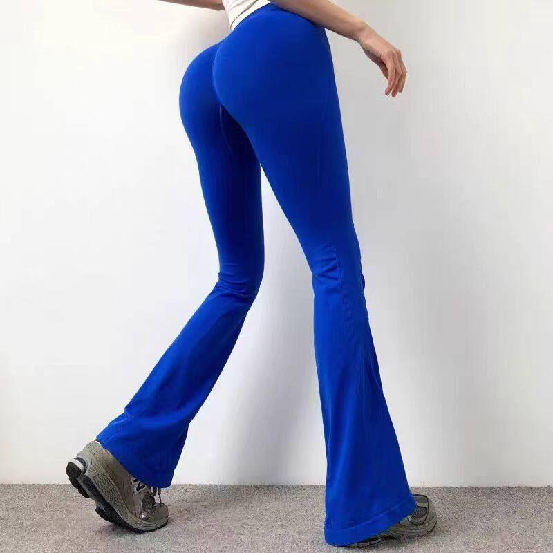

and American Style Women s Fitness Pants with Peach Butt Lift, High Waist, High Elasticity, Tight-Fitting, Naked-Feel Yoga Dance Flared Sports Pants