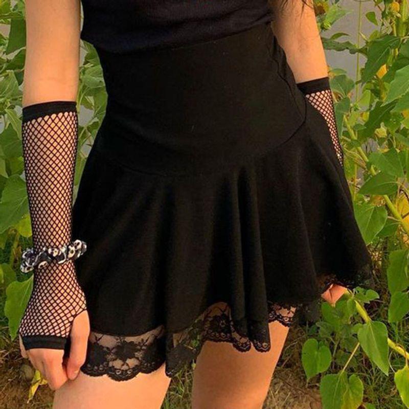Waist A- Line Short Skirt 90s Vintage Harajuku Streetwear