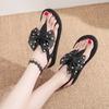 Fashion Casual Bow Open Toe Women's Sandals on Offer Low Price Original Anti Slip Hot 2025 Luxury Designer Asian Size Vip Ladies Shoes