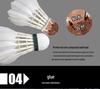 AS05 Windproof Duck Feather Badminton Shuttlecock - Durable and Stable for Indoor/Outdoor Training and Competition