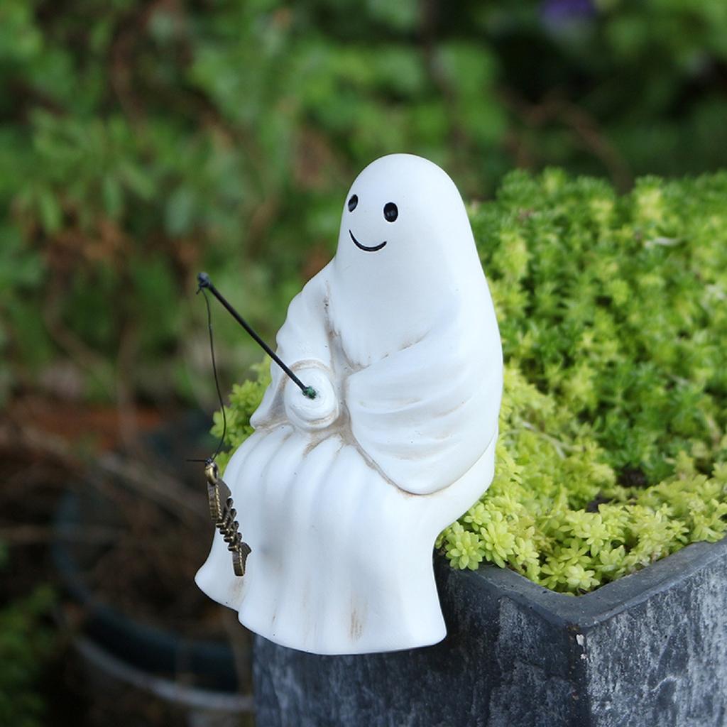 Halloween Pumpkins Witch Resin Ornament Outdoor Courtyard Bonsai Home Decoration Set