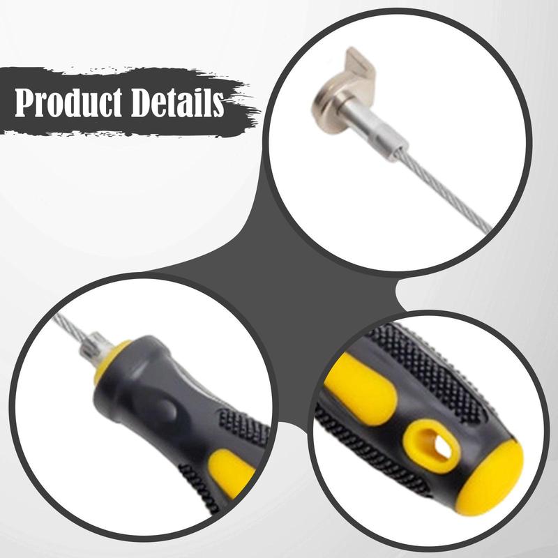 Magnetized Oil Drain Plug Removal Tool Anti Scald Sturdy Construction Auto Parts for Professional or DIY Car Repairs