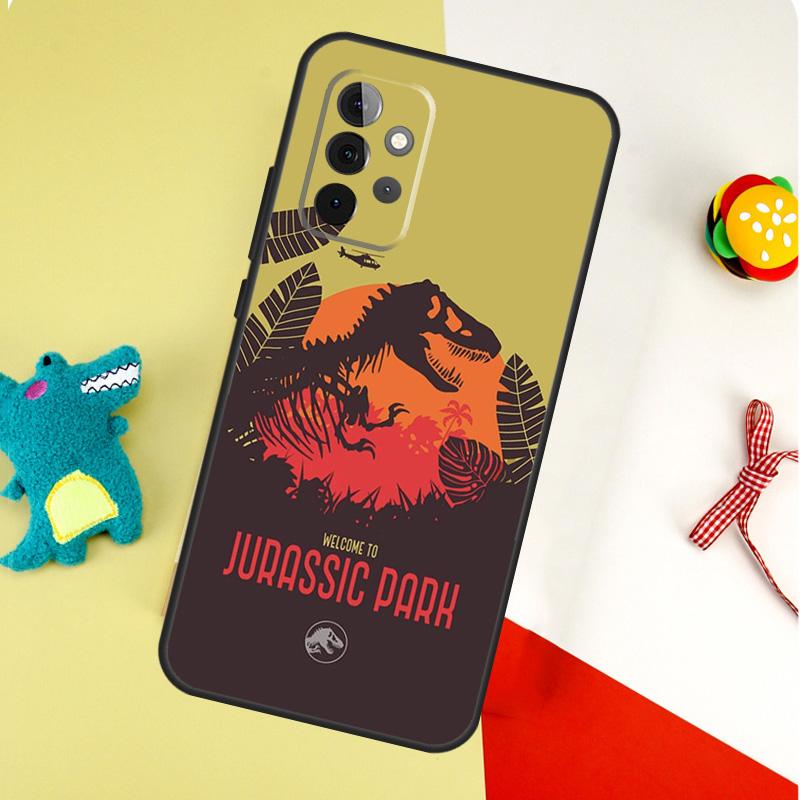 Dinosaur World Jurassic Park Case For Samsung Galaxy A54 A34 A24 A14 A12 A22 A32 A42 A52 A72 A52S A51 A71 A13 A53 Cover