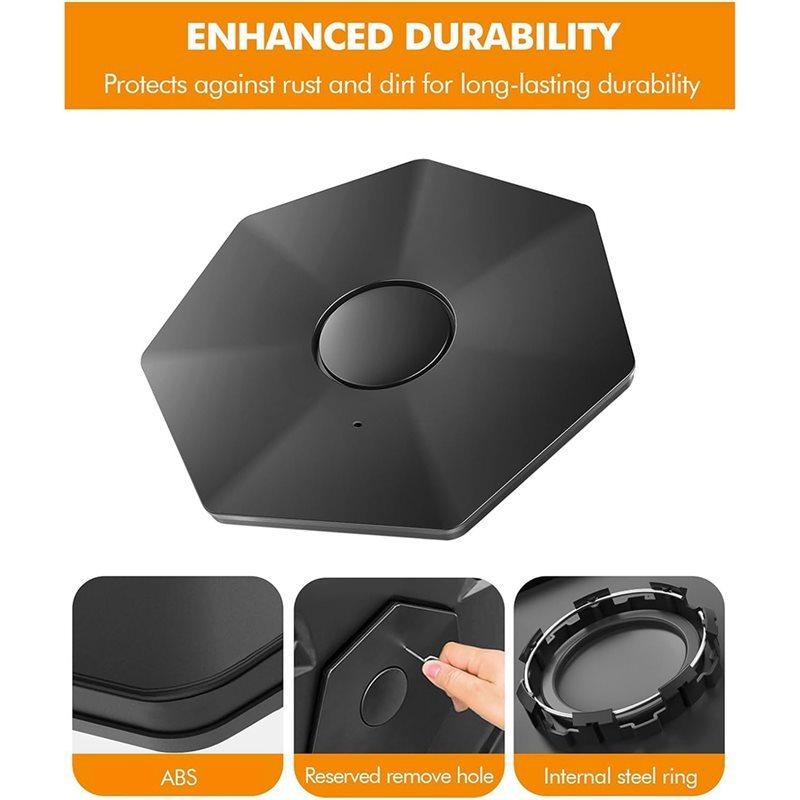 For Tesla Cybertruck 2024 4PCS Wheel Caps, Removable ABS Center Hub Cover, Easy tallation Cyber Truck Accessories