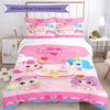 3pcs Magic Sweethear (4) Design Cover Set - HD Printed Bedding with 1 Cover and 2 Pillowcases - Perfect for Home and Dorm Decor