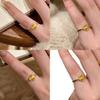 High-quality Antique Gold Iris Flower Ring Unique Floral Design For Women