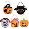 Trick Or Treat Halloween Decoration Storage Bucket Halloween Candy Bag Gift Basket Halloween Bag