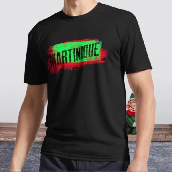 Neues T-Shirt Martinique Flaggenfarbe Aktiv-T-Shirt Logo-T-Shirt Lustig Größe S bis 5XL