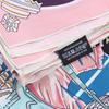 Silk Scarf Women Illusion Print Square Scarves Head Echarpes Silk Foulards Femme Wraps Beach Shawls Bandana Lady Hijabs 90CM