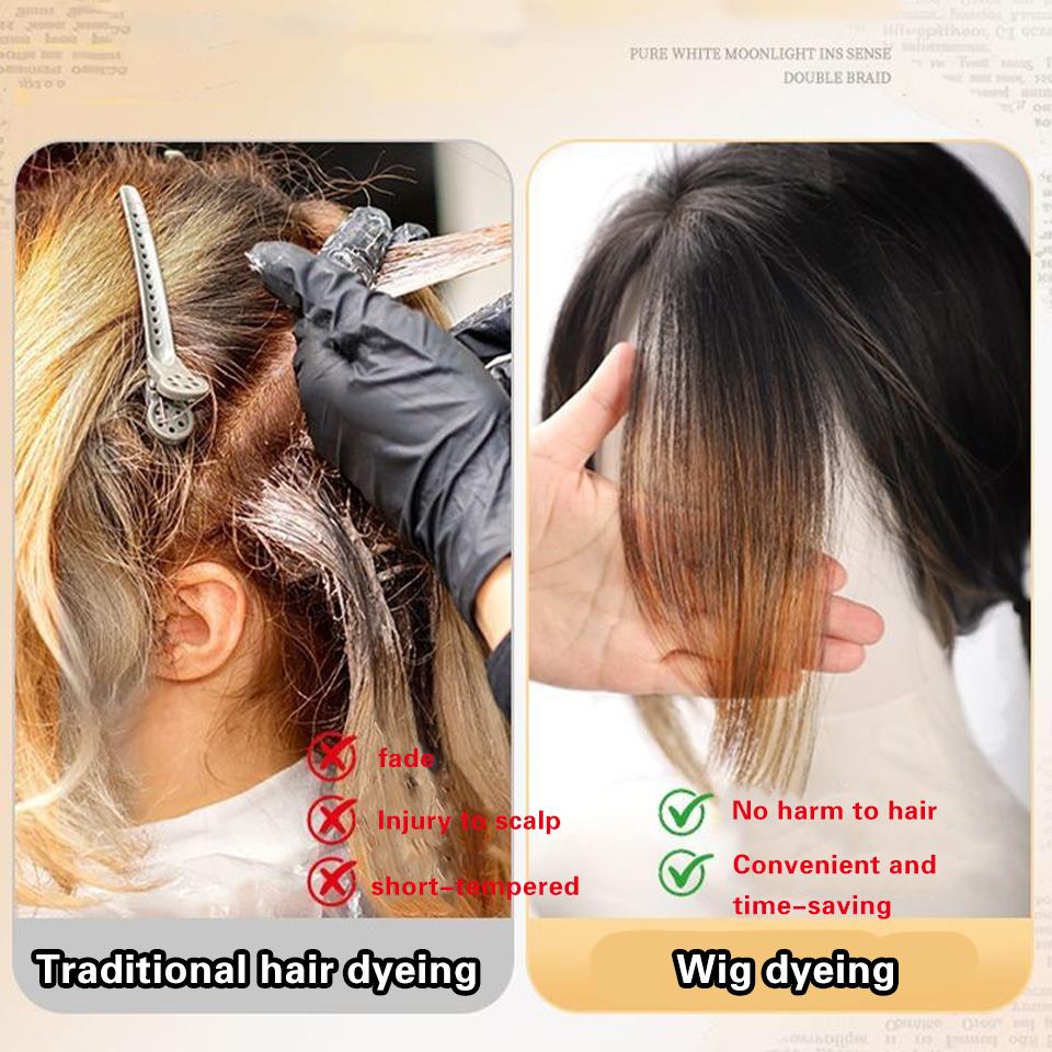 Syntetyczny 16-calowy Topper Clip In Przedłużenia Włosów Czarny Podkreślony lniany złoty Przedziałek na środku Prosty Zakrywający Siwe Włosy Closure Dopinka