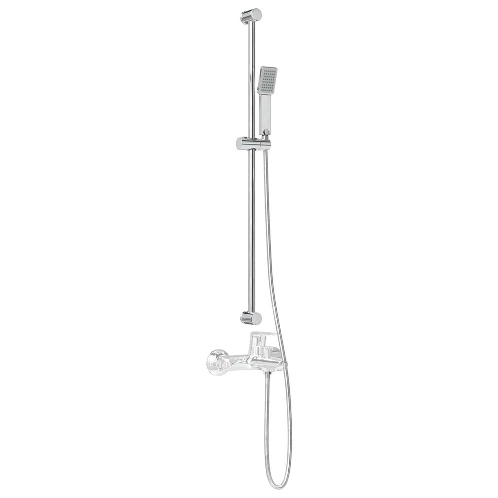 Shower System Set Chrome 100 Cm Stainless Steel