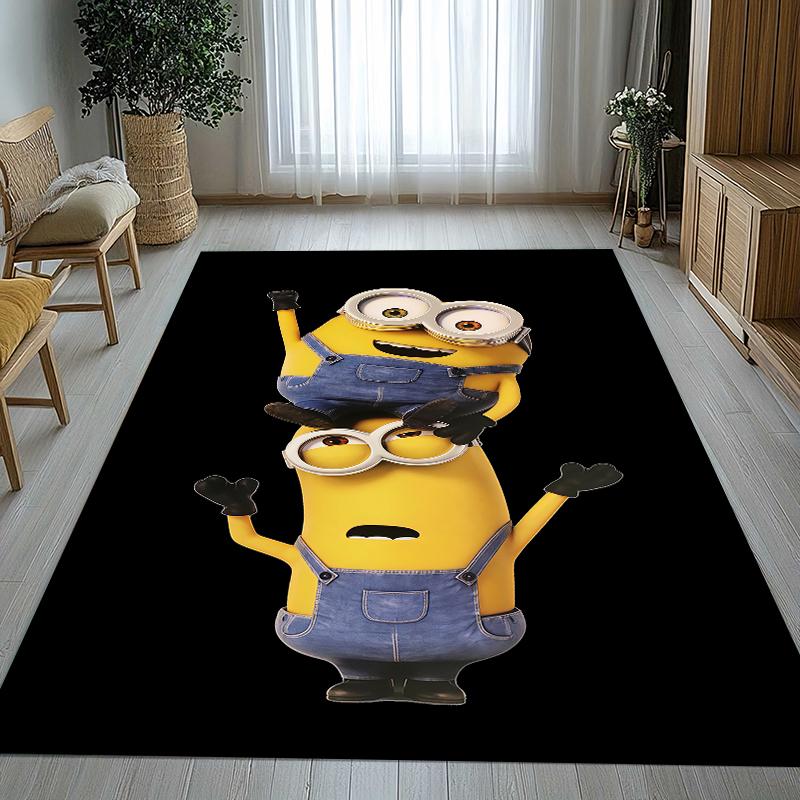 Cute Minions cartoon Living Room Non-Slip Area Rug Soft Carpet for Bedroom Kids Playroom Sofa,Home Decor Doormat Gift