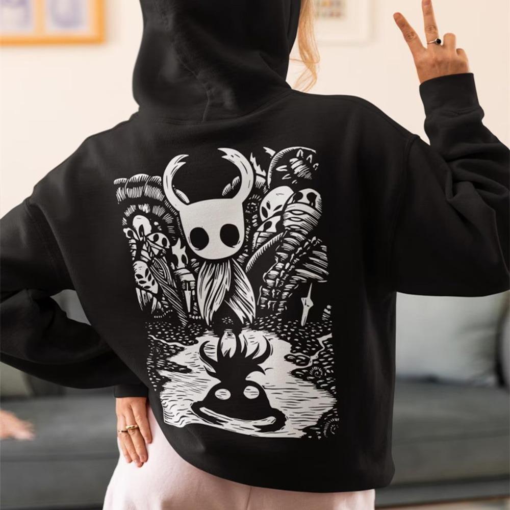 Hollow Knight Hoodie Male Fashion Streetwear Men Women Casual Oversized Hoodies Cartoon Casual Kids Hoodies Sweatshirt