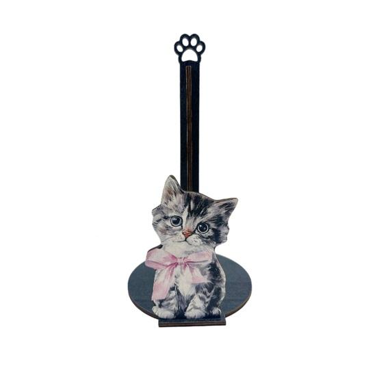 Yousheng Paper Towel Holder, Animal Shapes Paper Towel Dispenser with 2D Printing, Anti-Slip Base Universal Size Paper Towel Holder for Kitchen Paper
