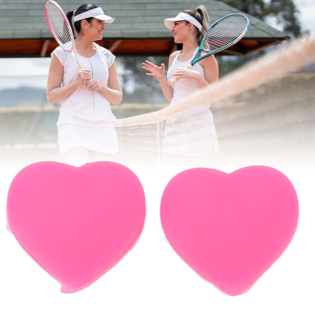 10 SZT amortyzator drgań rakiety tenisowej w kształcie serca silikonowy tenis