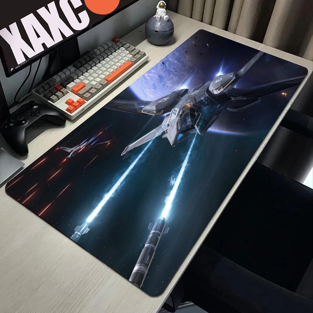Star Citizen Mauspad XXL Computermatte 900x300x3mm Gaming-Mauspad Groß Bunt Padmouse Tastatur Spiele PC Gamer Schreibtisch