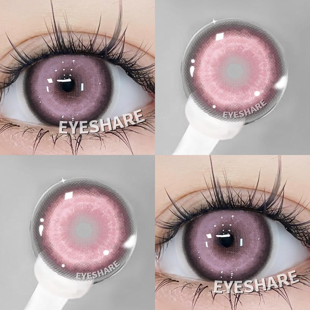 Eyeshare 2Pcs Red Contact Lenses 14.5mm Contact Lenses Big Doll Eye Color Iris For Eyes Natural Cosmetics Annual Contacts