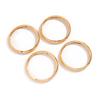 4Pcs/Set Waterproof Simple Round Bangles Sets Gold Silver Smooth Multilayer Bracelet  Summer