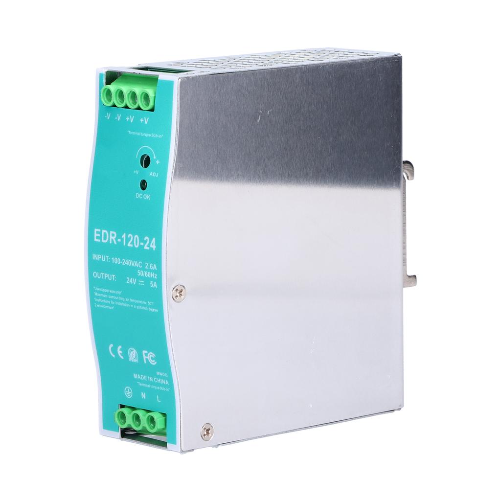 EDR?120?24 Rail Power Supply Industrial 5A 120W Stable Rail Power Supply AC100?240V
