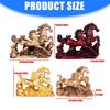 Two Galloping Running Horses Statue Sculpture Animal Statue Collectibles Figurines fengshui Ornament Home Decors