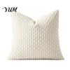 Durable Washable Hidden Zipper Shams Bohemian Corduroy Throw Pillow Cover, Soft Solid Color Decorative Cushion Case, Easy Clean Removable Protectors