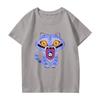 Fashionable Round Neck Short Sleeve Work Clothes Printed Tops For Womens Summer Tops